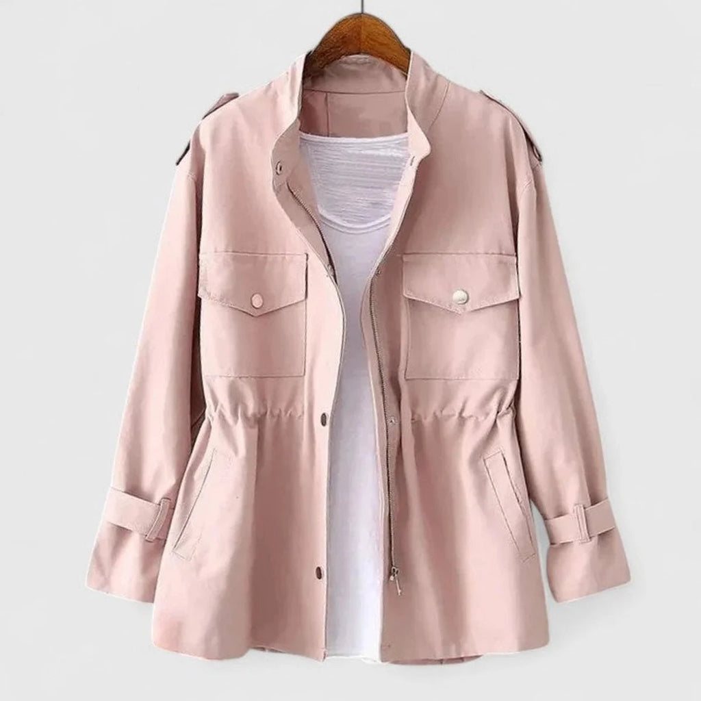 Women's Trench Coat with a Modern Silhouette - Defined waist and urban elegance