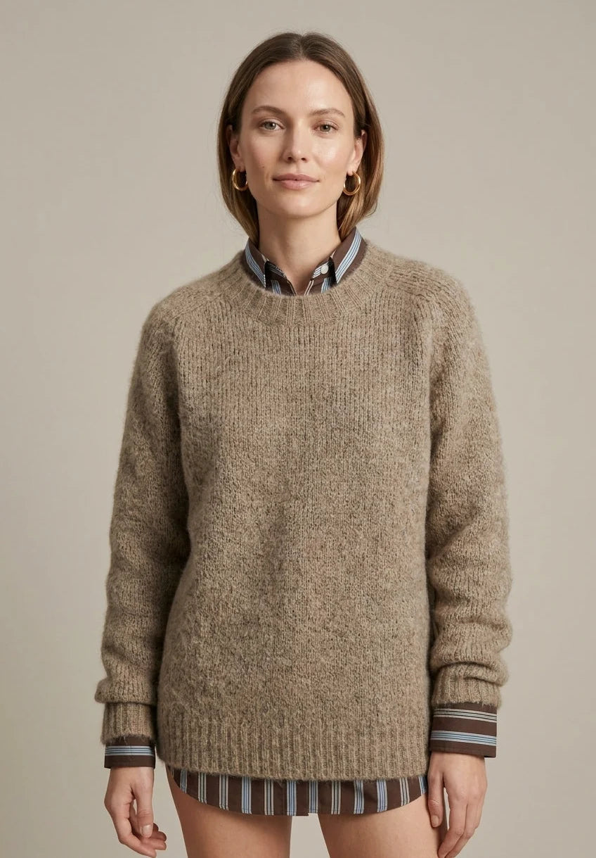 Women's Cashmere Sweater – Loose-Fit Chunky Knit