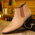 Men’s Chelsea Boots – Classic Low-Profile Square Heel