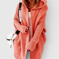 Women's Wool Cardigan – Oversized Batwing Hooded Fit