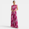 Women's Two-Piece Set – Sleeveless Top and Wide-Leg Trousers