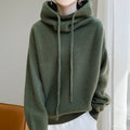 Women's Funnel-Neck Sweater - Relaxed Fit with Drawstring