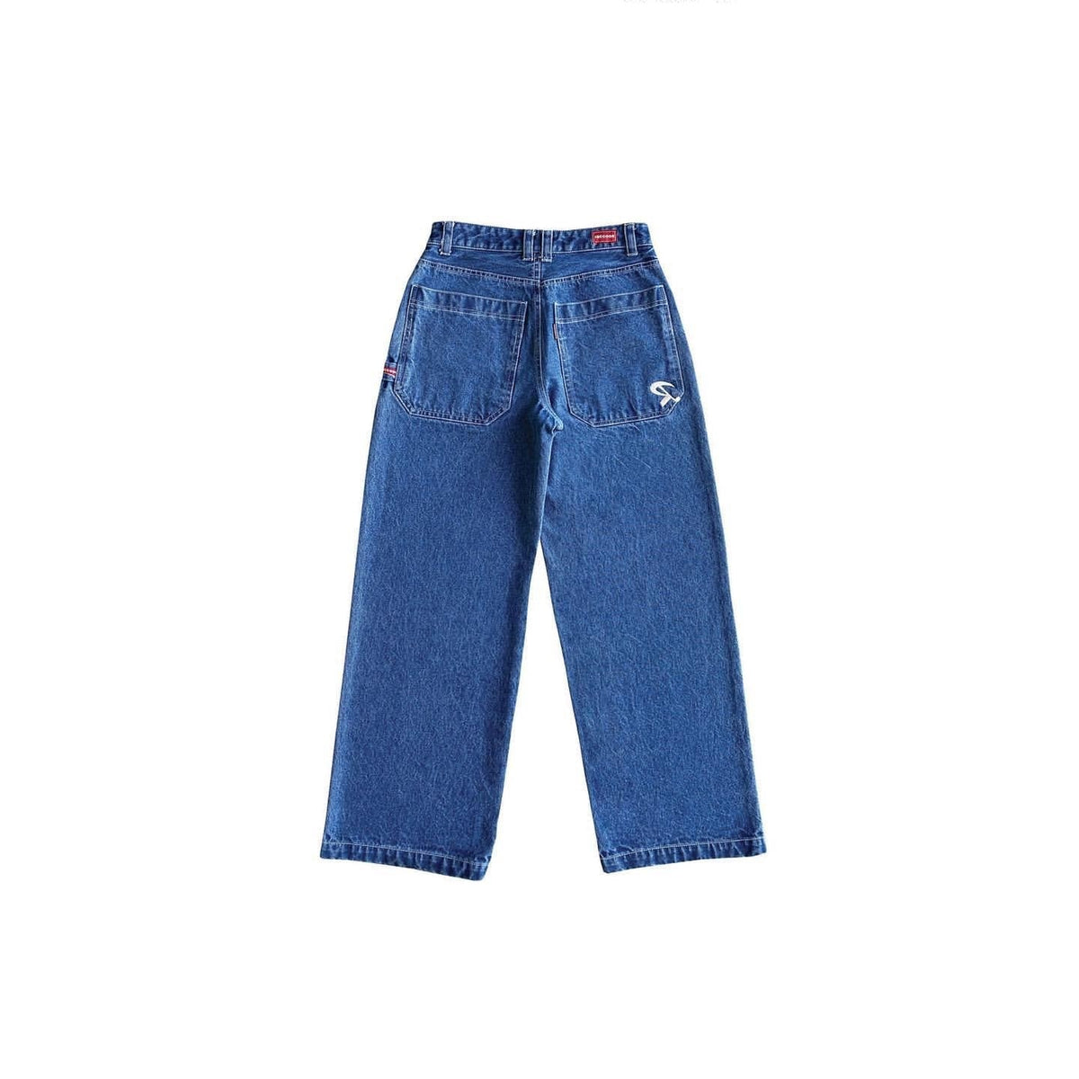 Women's Wide-Leg Trousers – Vintage Pocket Detail Relaxed Fit