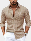Men's Striped Shirt – Stretchy Casual Fit