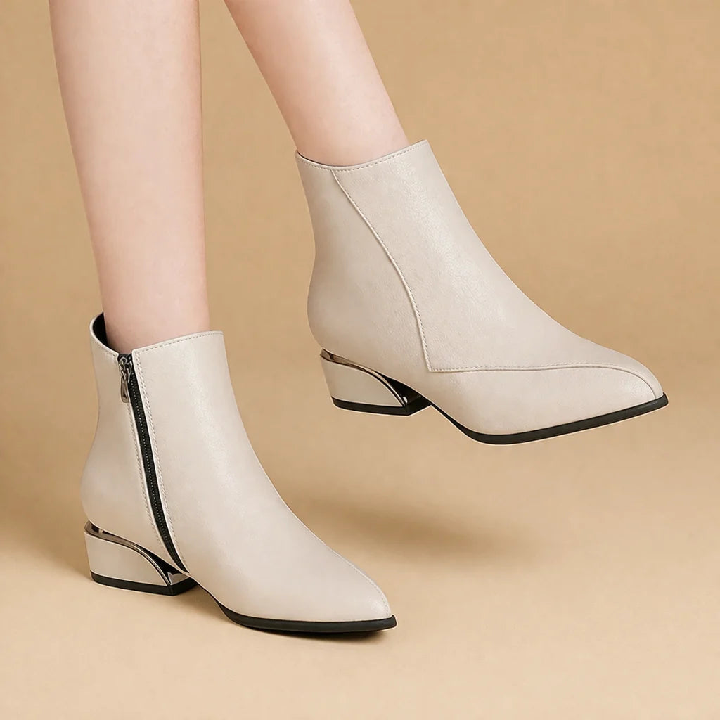 Women's Ankle Boot – Medium Block Heel
