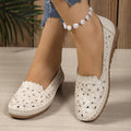 Women's Breathable Flat Shoes – Casual Cutout Design