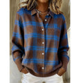 Women's Ribbed Knit Blouse – Casual Cardigan Style
