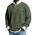 Men's Zip-Up Collar Sweater – Classic and Versatile Knitwear
