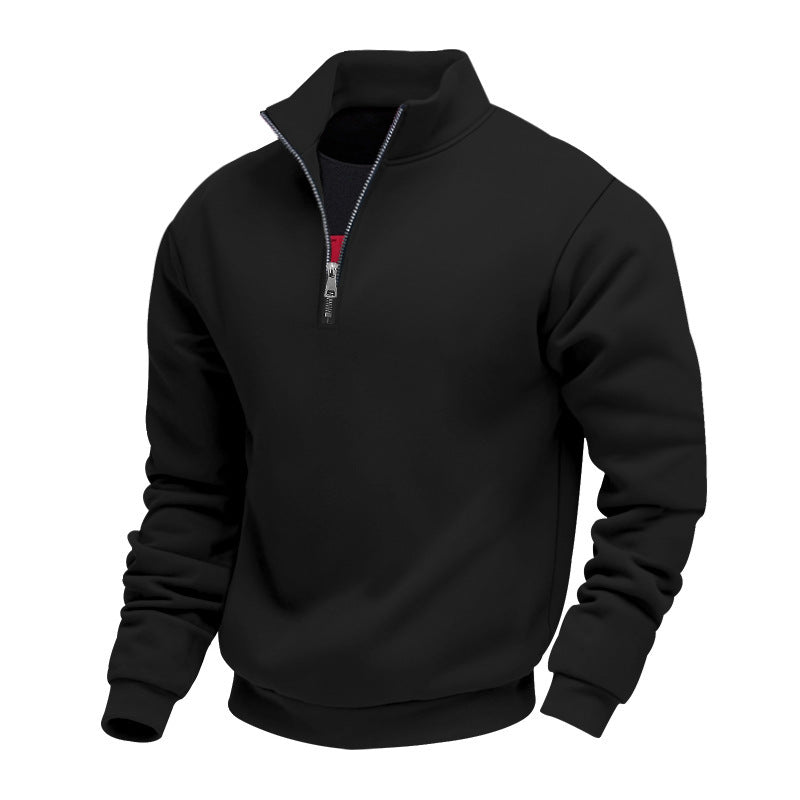 Men's Half-Zip Sweatshirt – Soft Fleece Finish, Relaxed Fit