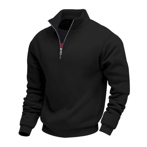 Men's Half-Zip Sweatshirt – Soft Fleece Finish, Relaxed Fit
