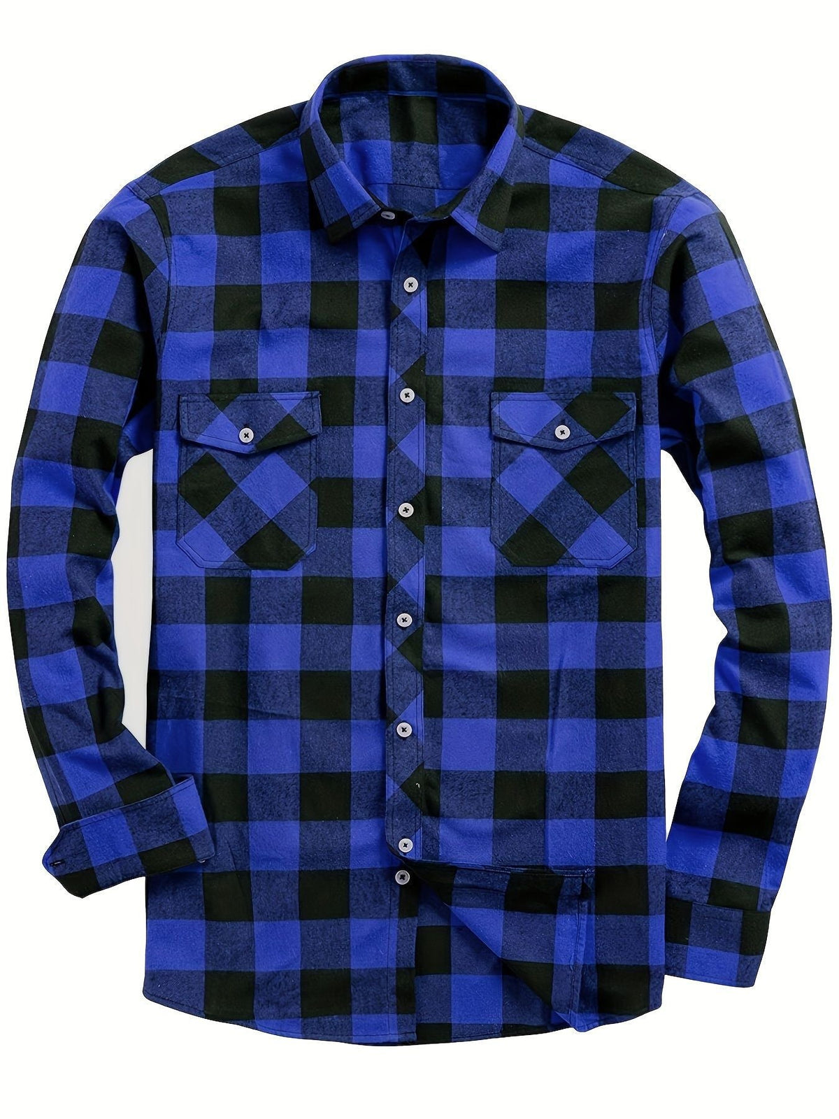 Men's Plaid Shirt – Long Sleeves, Relaxed Fit