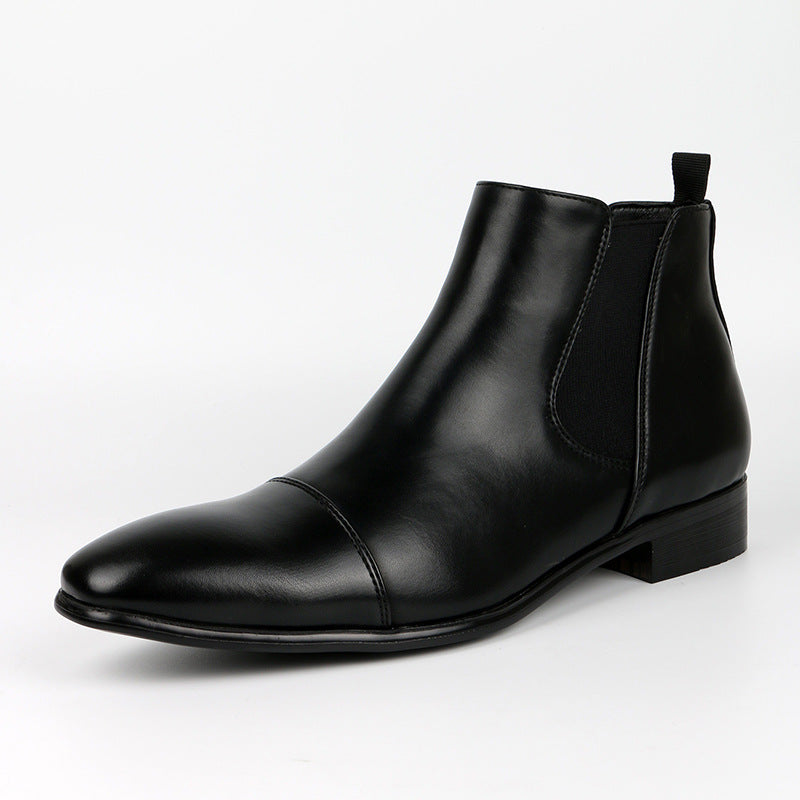Men's Chelsea Boots – Retro Square Toe and Low Heel
