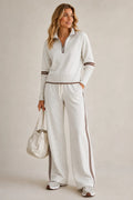 Women's Two-Piece Cotton Set – Relaxed Fit, Long Sleeves