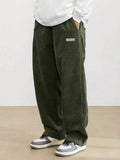 Men's Wide Drawstring Pants – Relaxed Straight Fit