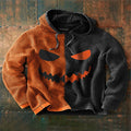 Men's Graphic Hoodie – Pumpkin Design, Relaxed Fit