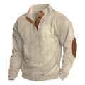 Men's Casual Mock-Neck Sweater - Long Sleeves, Relaxed Fit