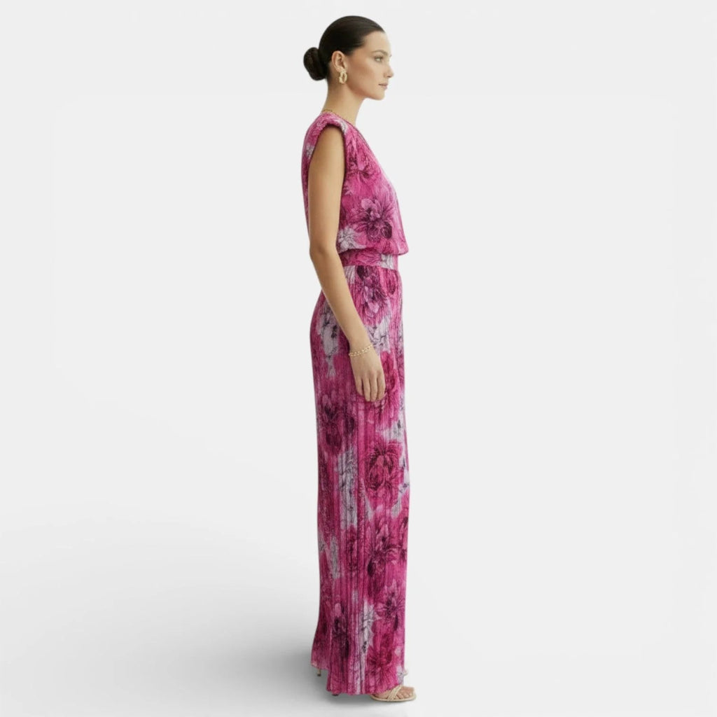 Women's Two-Piece Set – Sleeveless Top and Wide-Leg Trousers