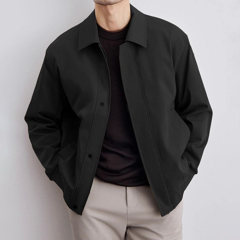 Men's Stand Collar Jacket – Modern Fitted Cut