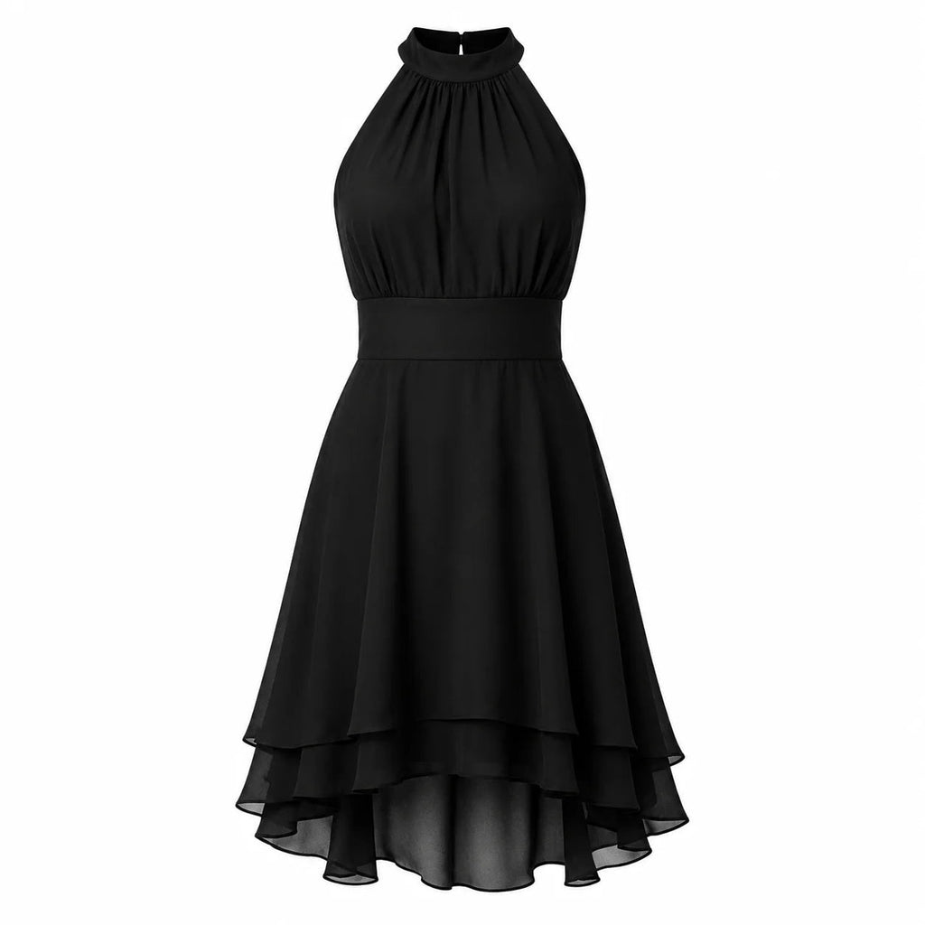 Women's Chiffon Midi Dress – Relaxed Banquet Fit