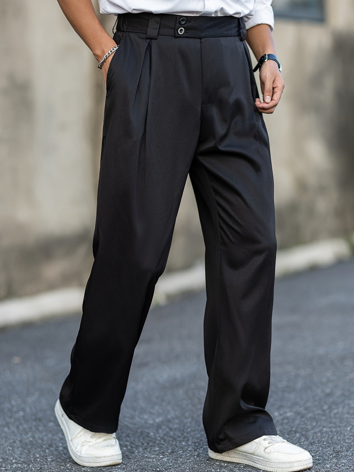 Men's Shorts - High Waist, Stretch Straight Fit