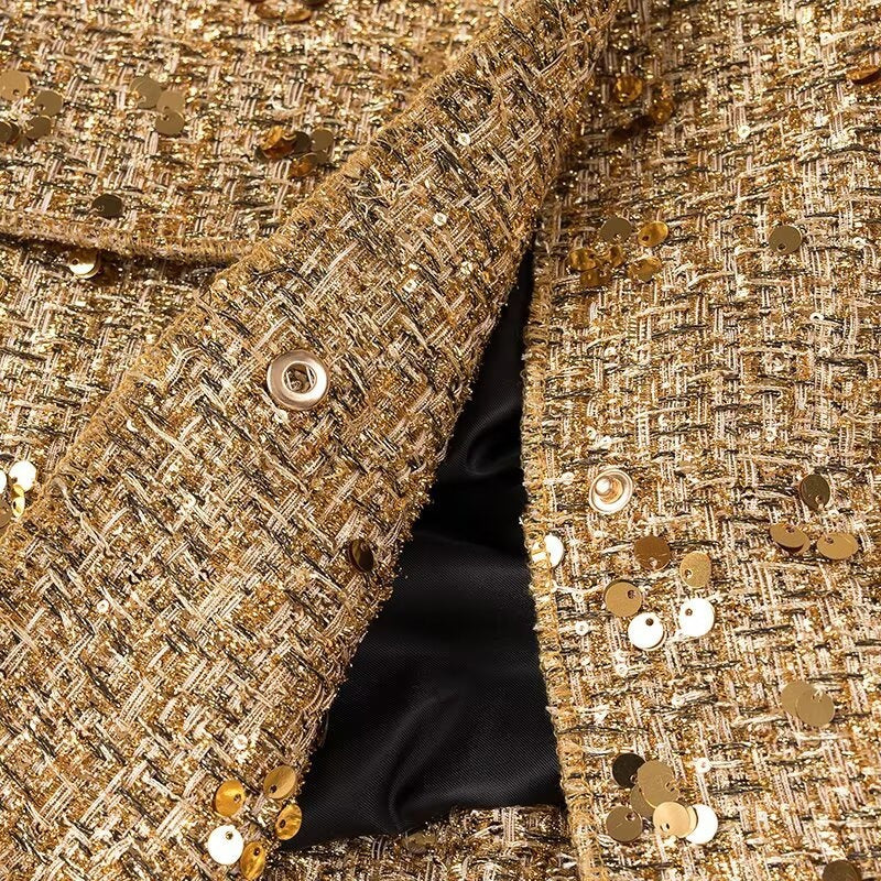 Women's Sequin Jacket - Flattering Oversized Cut
