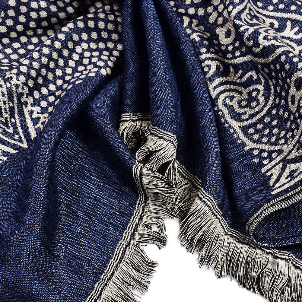 Men's Jacquard Pattern Scarf - Lightweight and Flexible