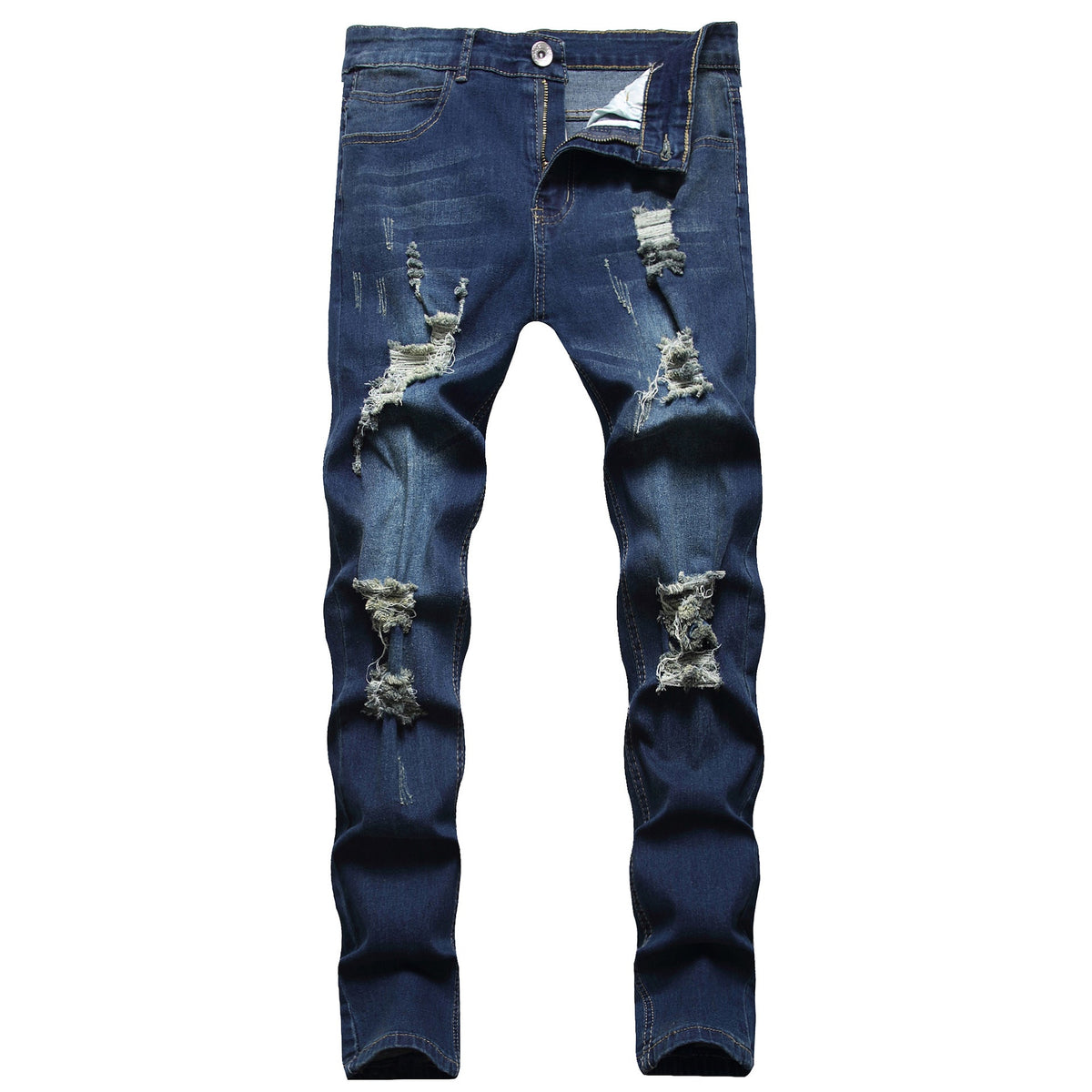 Men's Cotton Slim-Fit Jeans – Stretch Pencil Fit