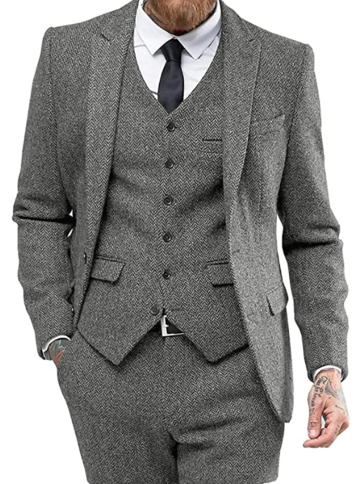 Men's Three-Piece Suit – Classic Tailoring Set