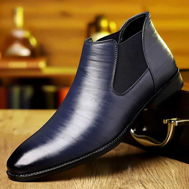 Men's Vegan Shoes – Sleek Pointed-Toe Business Shoes
