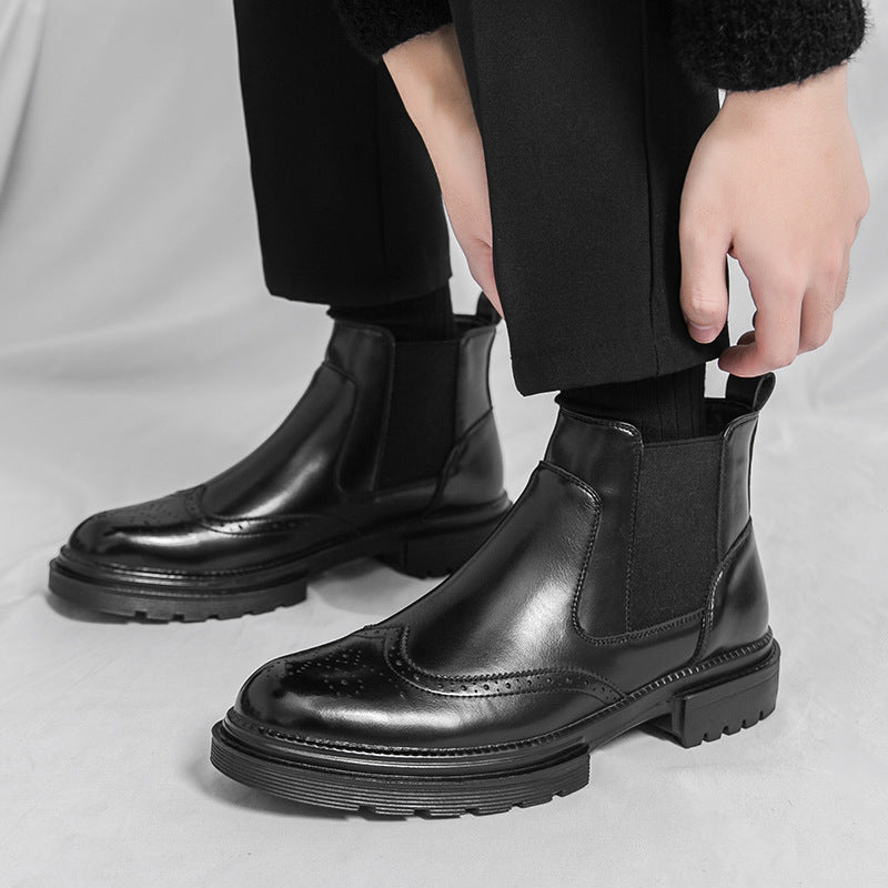 Men’s Boot – Modern High-Cut Design, Subtle Stitching Detail