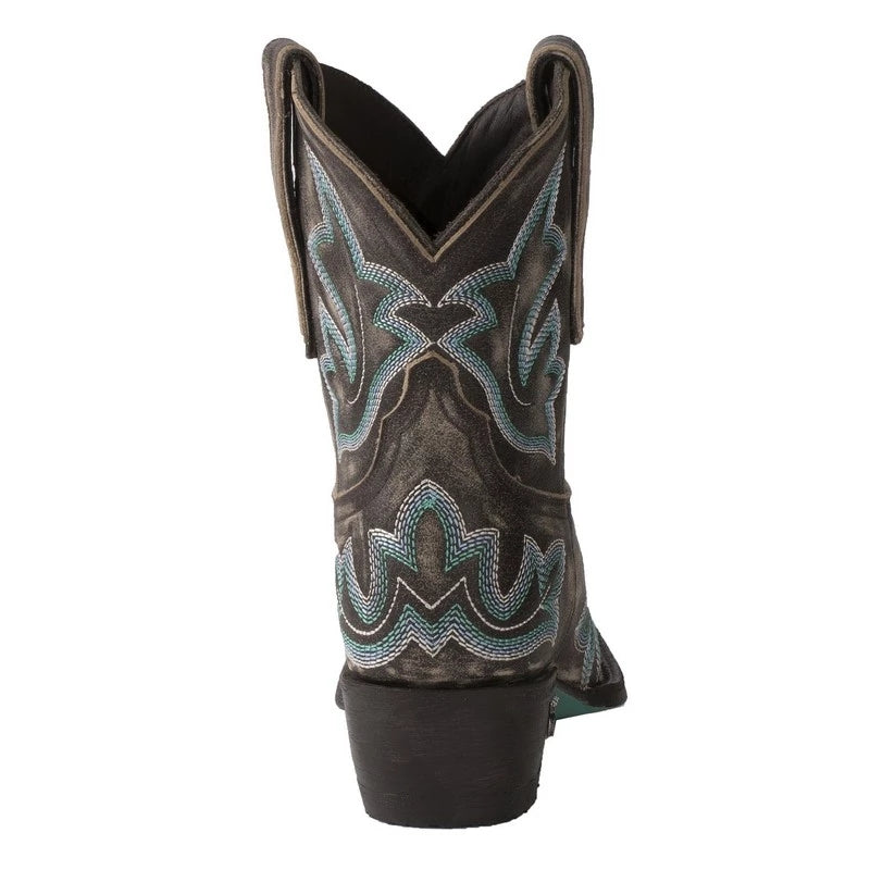 Women's Embroidered Pointed-Toe Ankle Boots – Elegant Silhouette