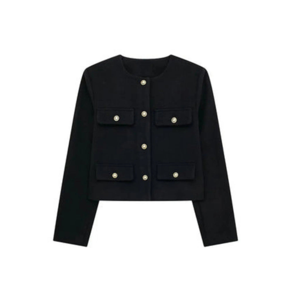 Women's Cropped Jacket - Short, Structured Cut with Clean Finish