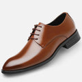 Men's Cowhide Leather Derby Shoes – Classic Laces and Comfort