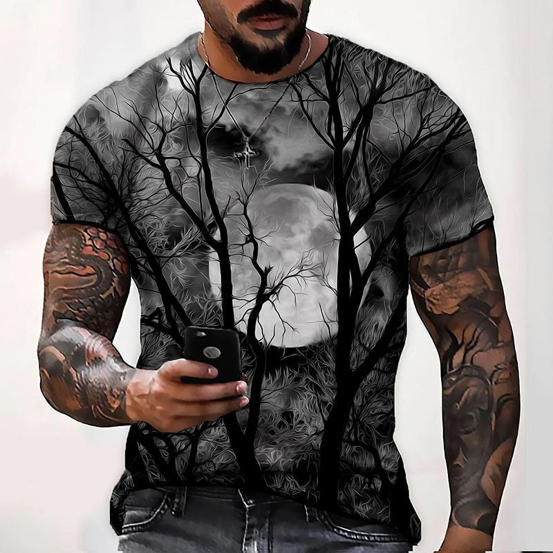 Men's Graphic Print T-Shirt - Relaxed Summer Fit