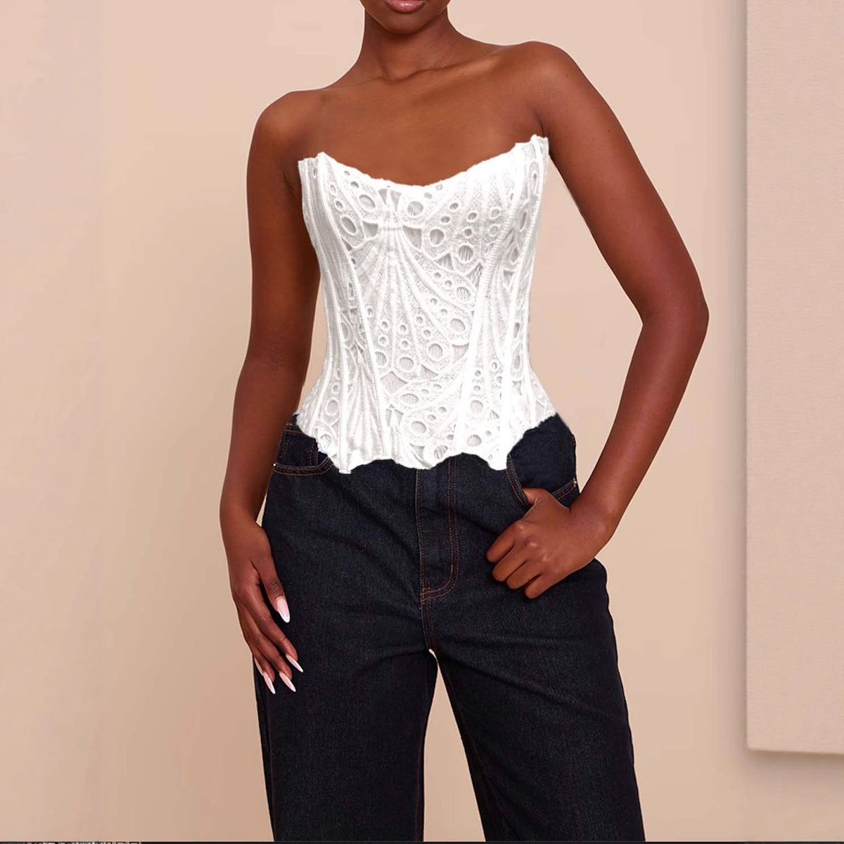 Women's Strapless Top - Contemporary Bardot Line