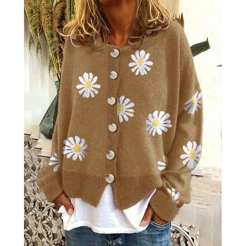 Women's Vest in Knit – Relaxed Silhouette, Printed Pattern