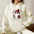 Women's Halloween Printed Hoodie – Oversized Fit Long Sleeves
