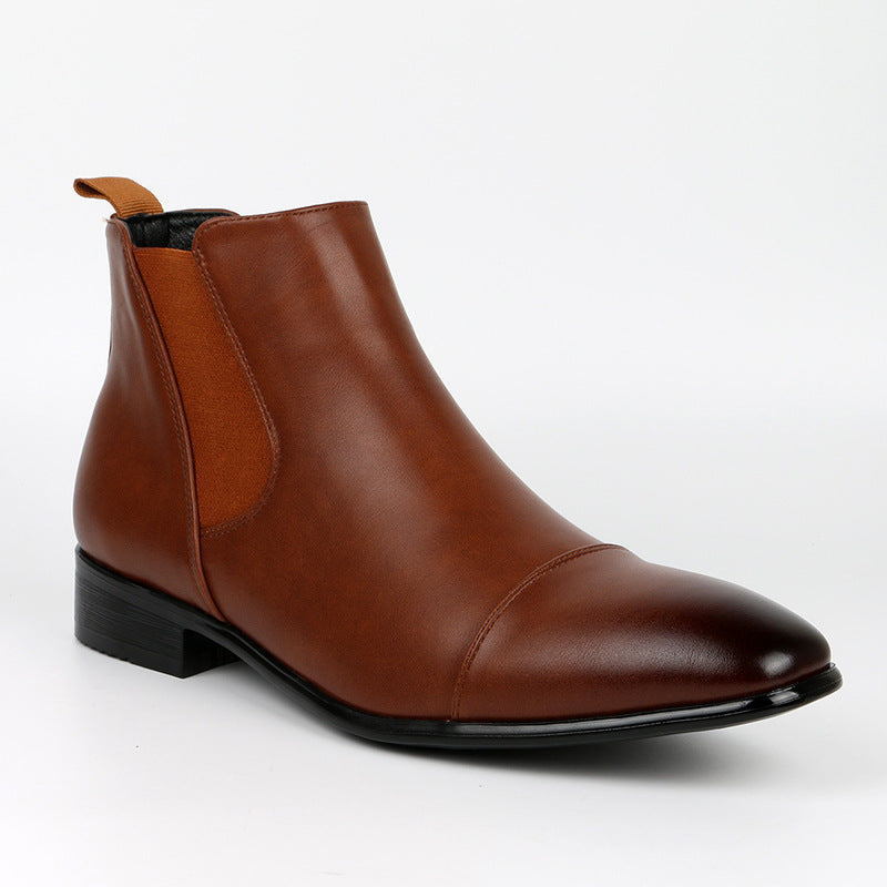 Men's Chelsea Boots – Retro Square Toe and Low Heel