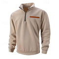 Men's High-Neck Half-Zip Sweater with Fleece-Lined Interior – Casual Fit