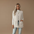 Women's Soft Fleece Vest – Double-Sided Diamond Pattern