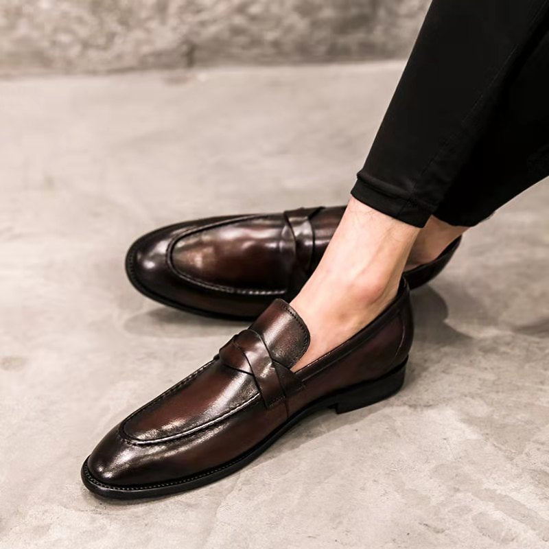 Men's Slip-On Moccasins – Classic Minimalist Silhouette