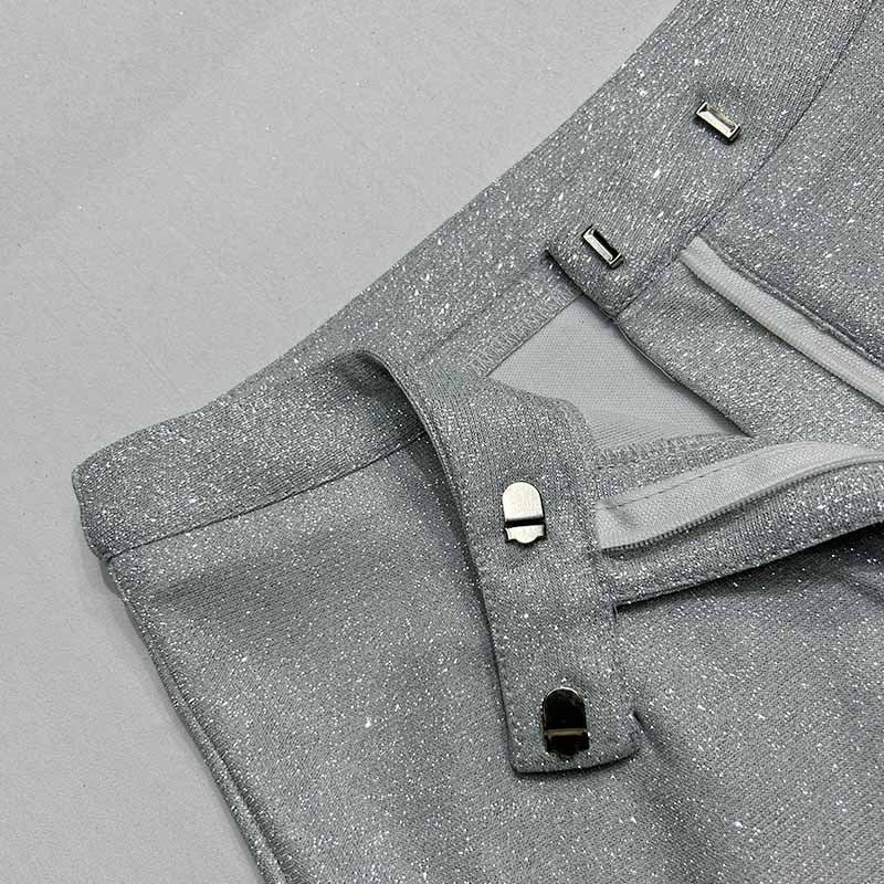 Women's Three-Piece Set – Relaxed Blazer, Bralette, Trousers