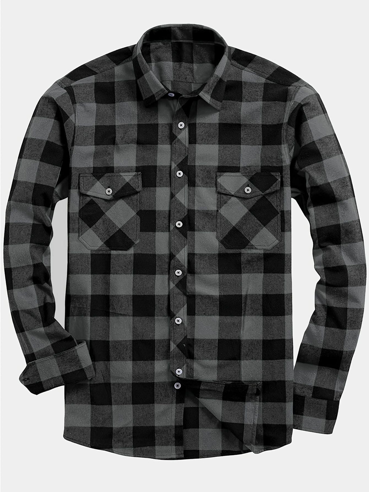 Men's Plaid Shirt – Long Sleeves, Relaxed Fit