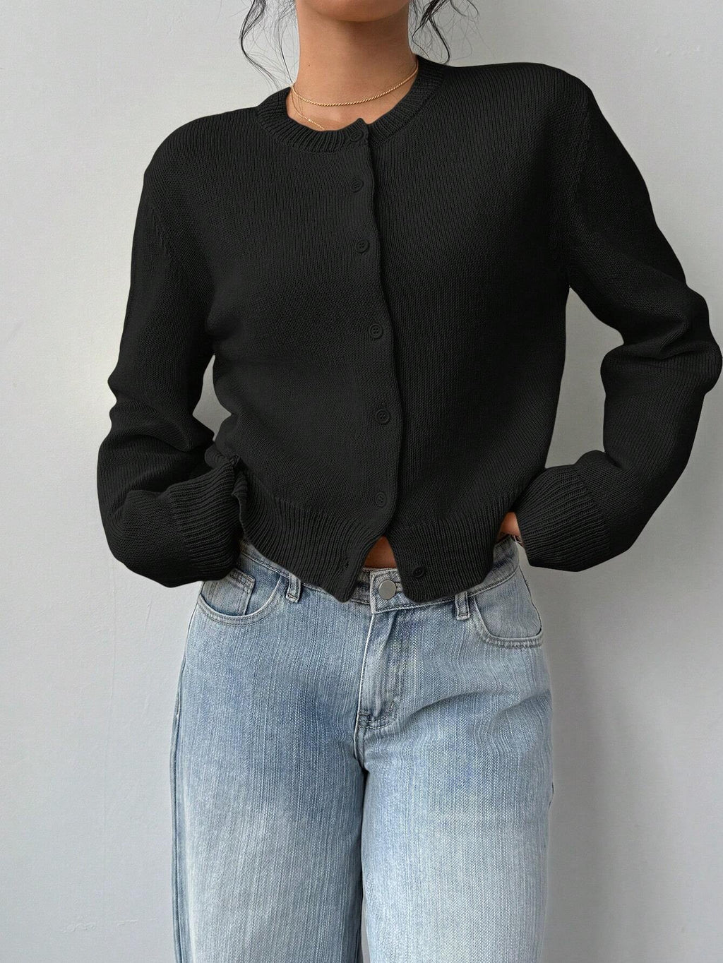 Women's Knit Cardigan – Slim Fit Short Cut