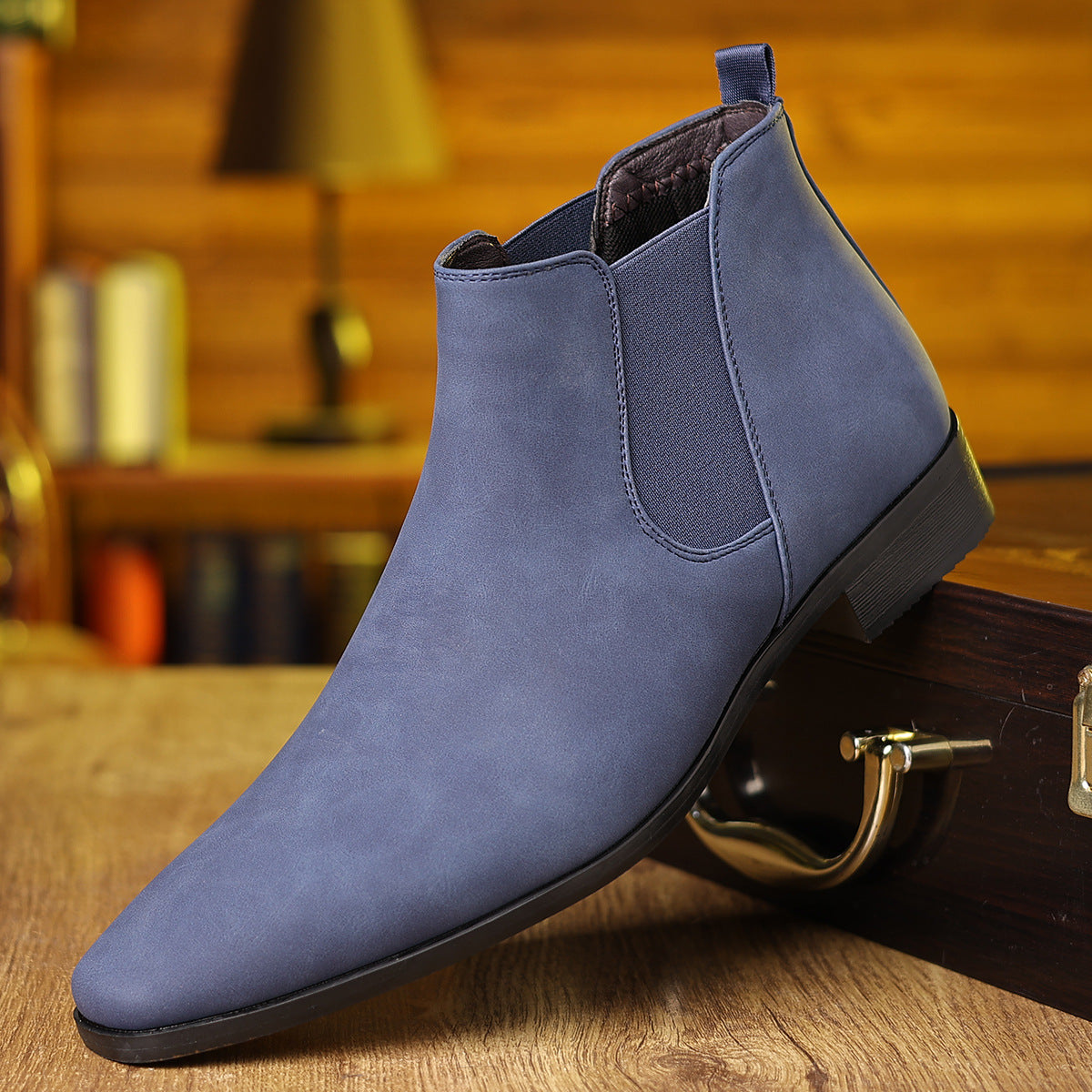Men’s Chelsea Boots – Classic Low-Profile Square Heel