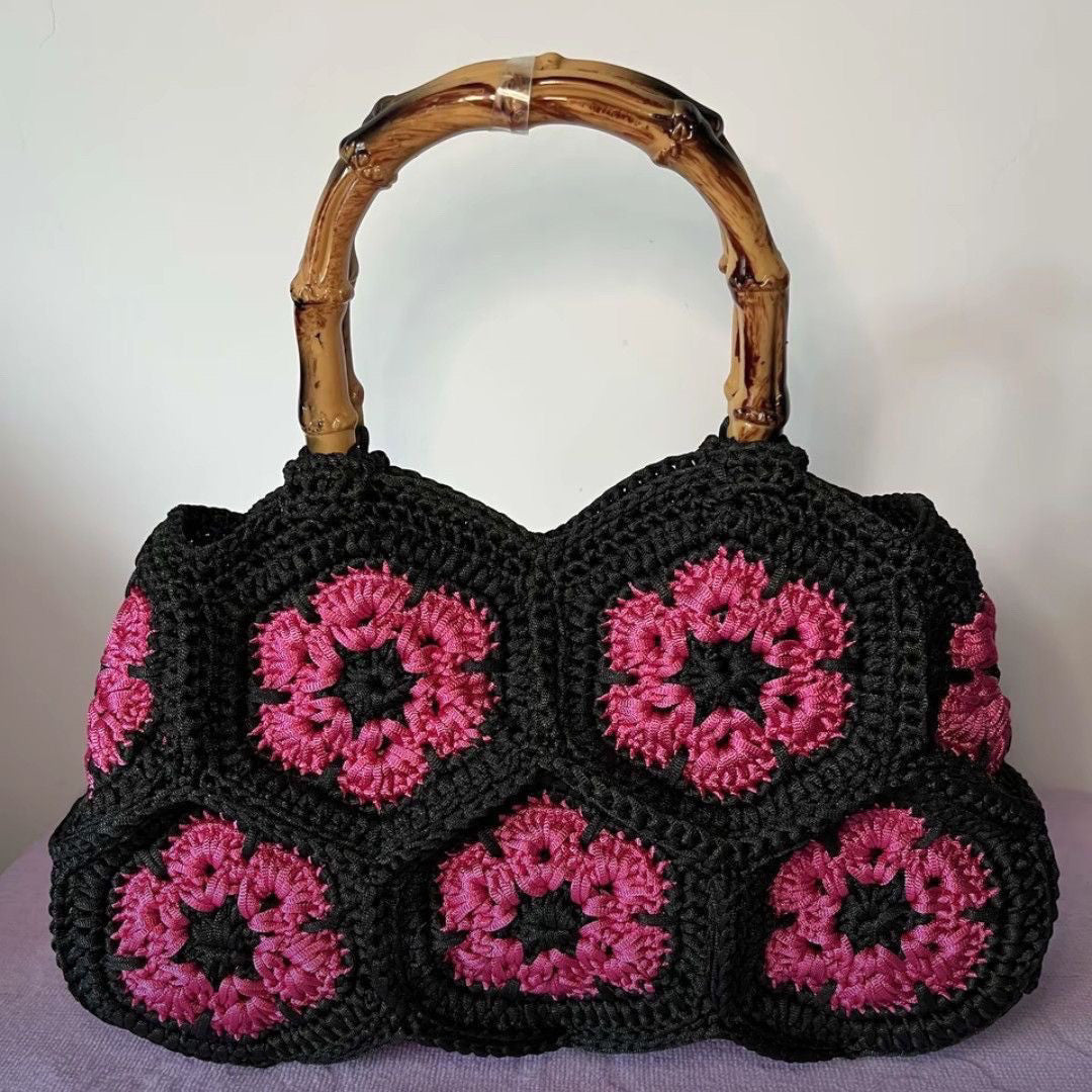 Double-Sided Embroidered Handbag – Handwoven Detail
