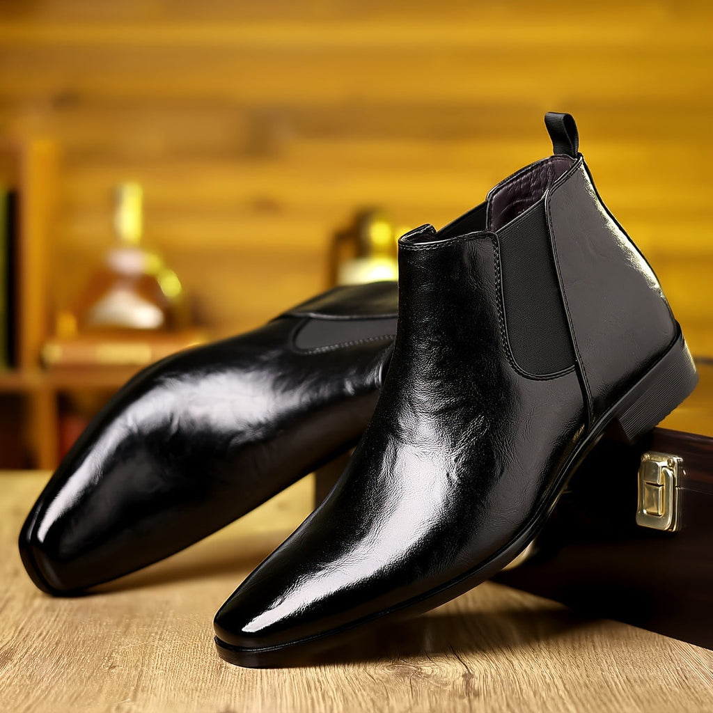 Men’s Chelsea Boot – High Shaft, Tapered Toe, Modern