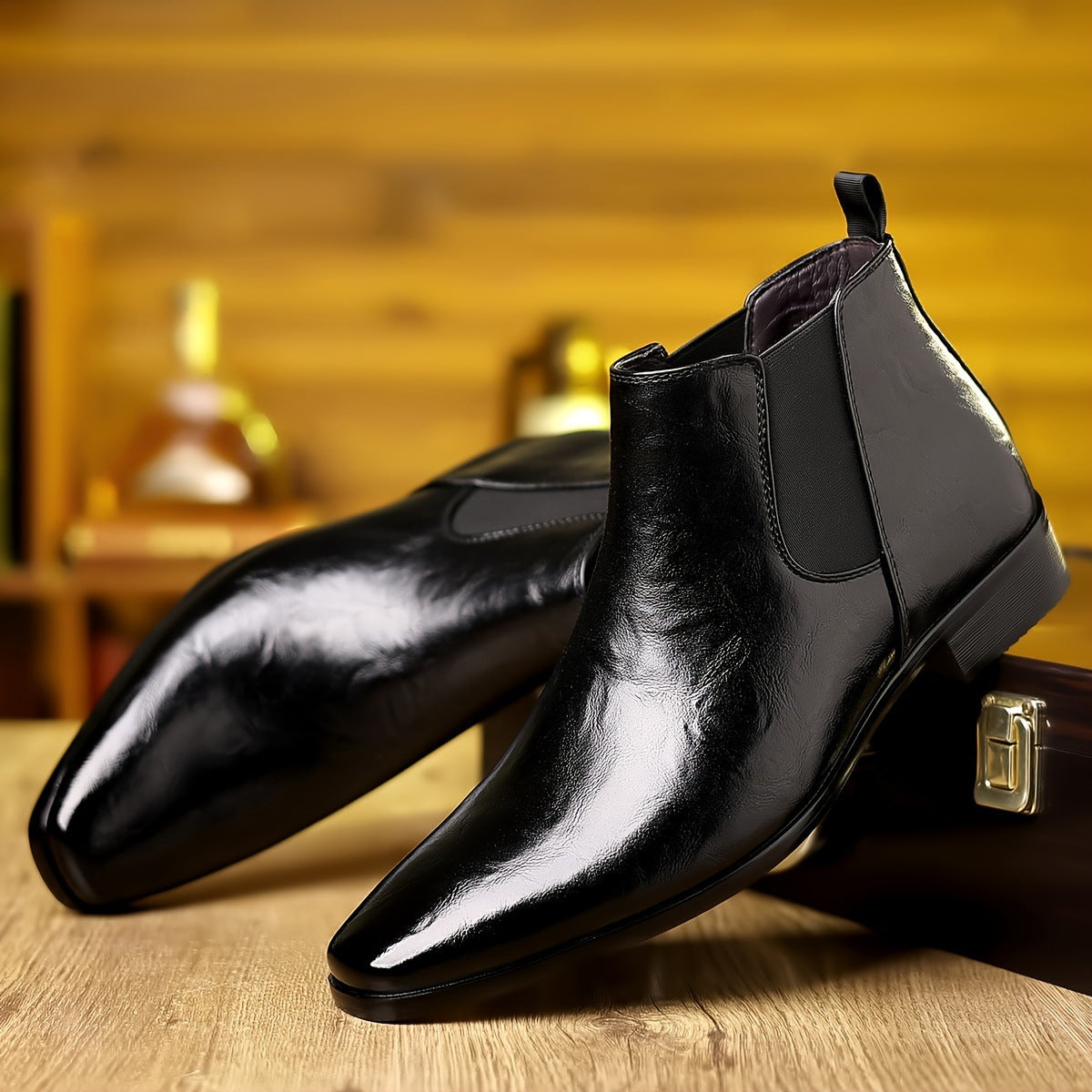 Men’s Chelsea Boot – High Shaft, Tapered Toe, Modern