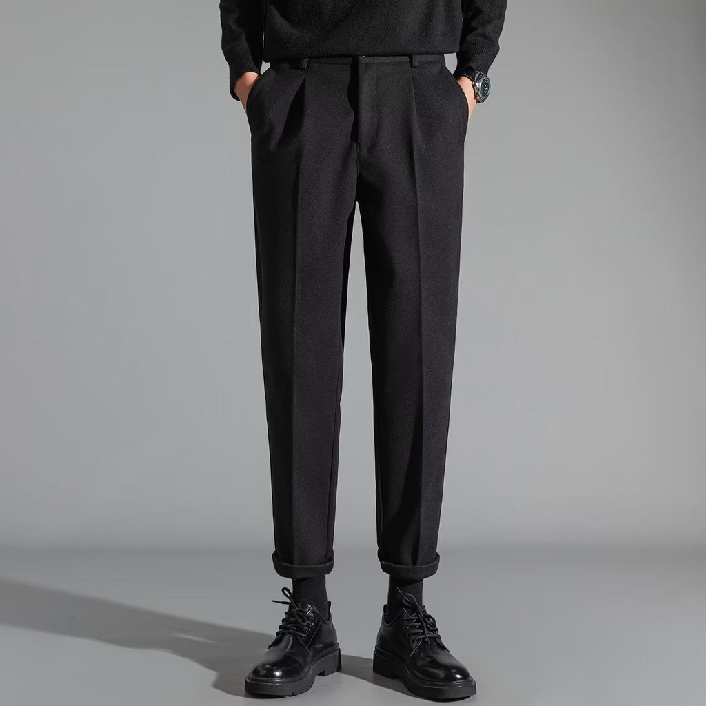 Men's Corduroy Trousers - Tailored Straight Fit