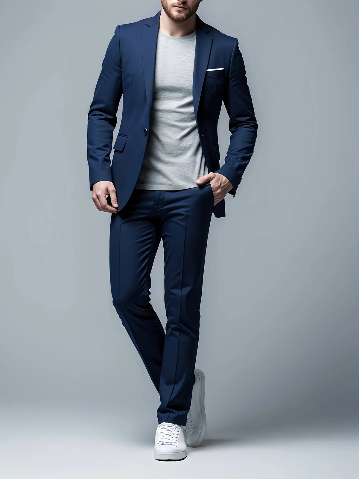 Men's Two-Piece Suit – Structured Slim Fit